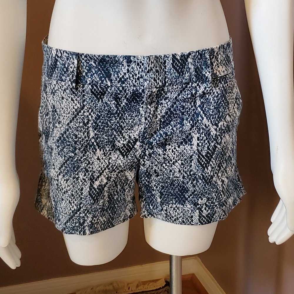 Calvin Klein Teal Python Print Cotton Shorts 2 - image 1